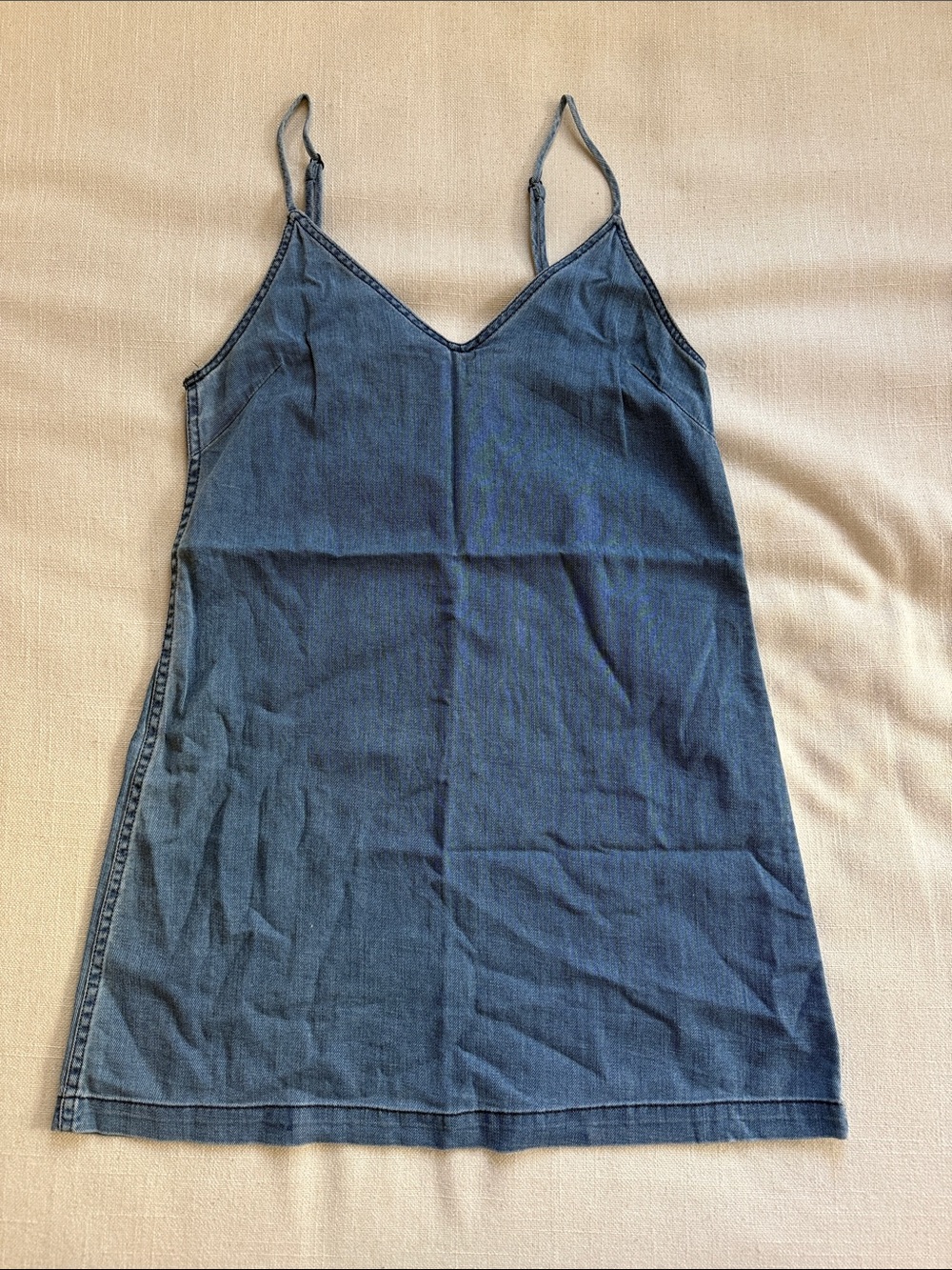 Wilfred Denim Camisole Slip Dress - Blue
